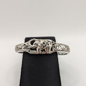 Sterling Silver Elephant Cuff